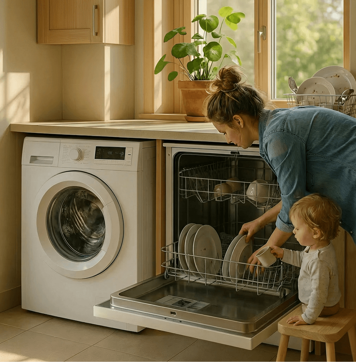 Limescale-free dishwasher and washing machine