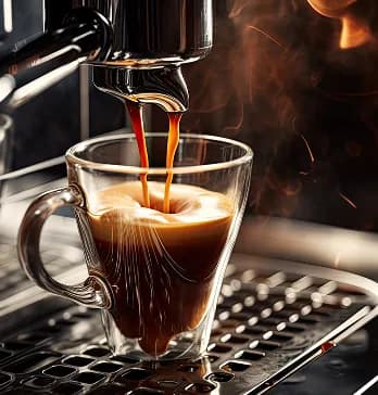Coffee made with filtered water